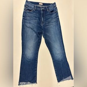[MOTHER] Cropped Blue Jeans